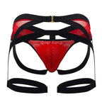 CandyMan Garter Jockstrap - Red