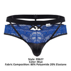 CandyMan Lace Jockstrap - Blue