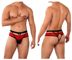 CandyMan Lace Jockstrap - Red