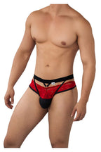 CandyMan Lace Jockstrap - Red