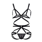 CandyMan Harness Two Piece Set - Black