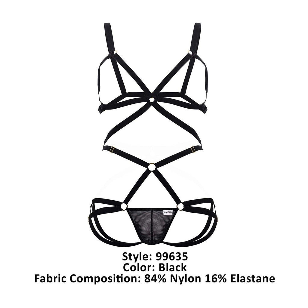 CandyMan Harness Two Piece Set - Black