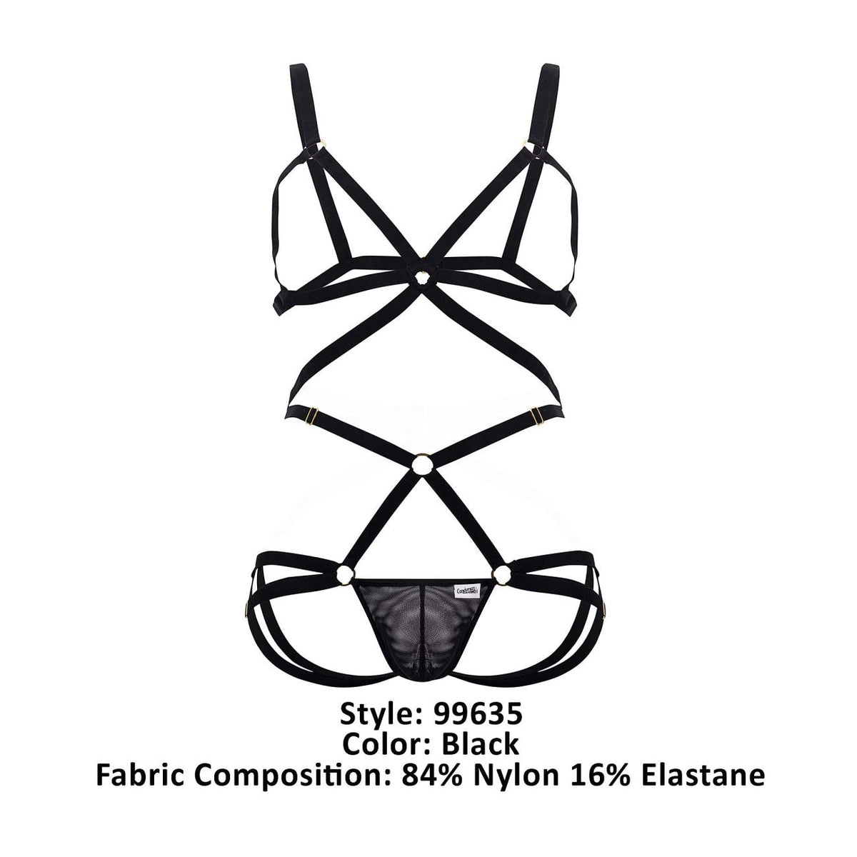CandyMan Harness Two Piece Set - Black