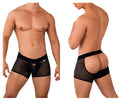 CandyMan Opaque Pouch Mesh Trunks - Black