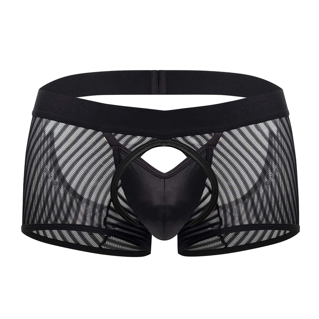 CandyMan Opaque Pouch Mesh Trunks - Black