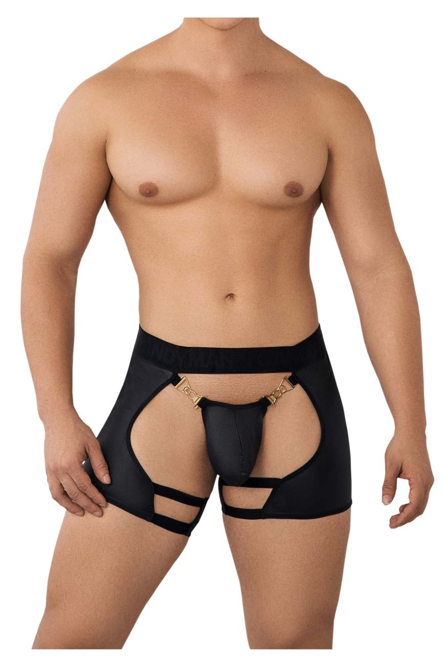 CandyMan Chaps Thongs - Black