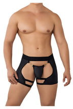 CandyMan Chaps Thongs - Black