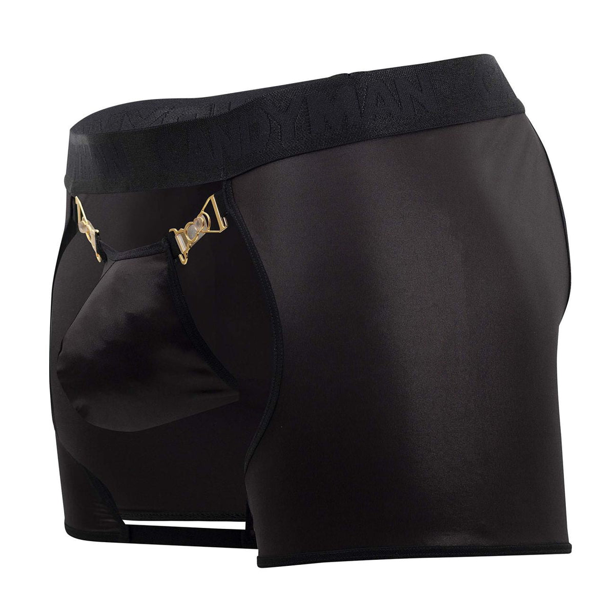 CandyMan Chaps Thongs - Black