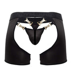 CandyMan Chaps Thongs - Black