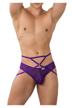 CandyMan Mesh Thongs - Purple