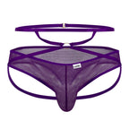 CandyMan Mesh Thongs - Purple