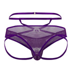 CandyMan Mesh Thongs - Purple