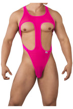 CandyMan Mesh Bodysuit - Hot Pink