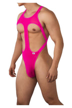 CandyMan Mesh Bodysuit - Hot Pink