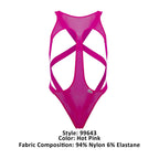 CandyMan Mesh Bodysuit - Hot Pink