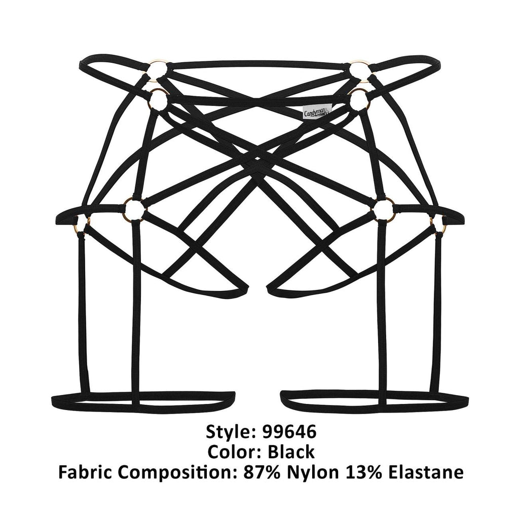 CandyMan Cage Jockstrap - Black