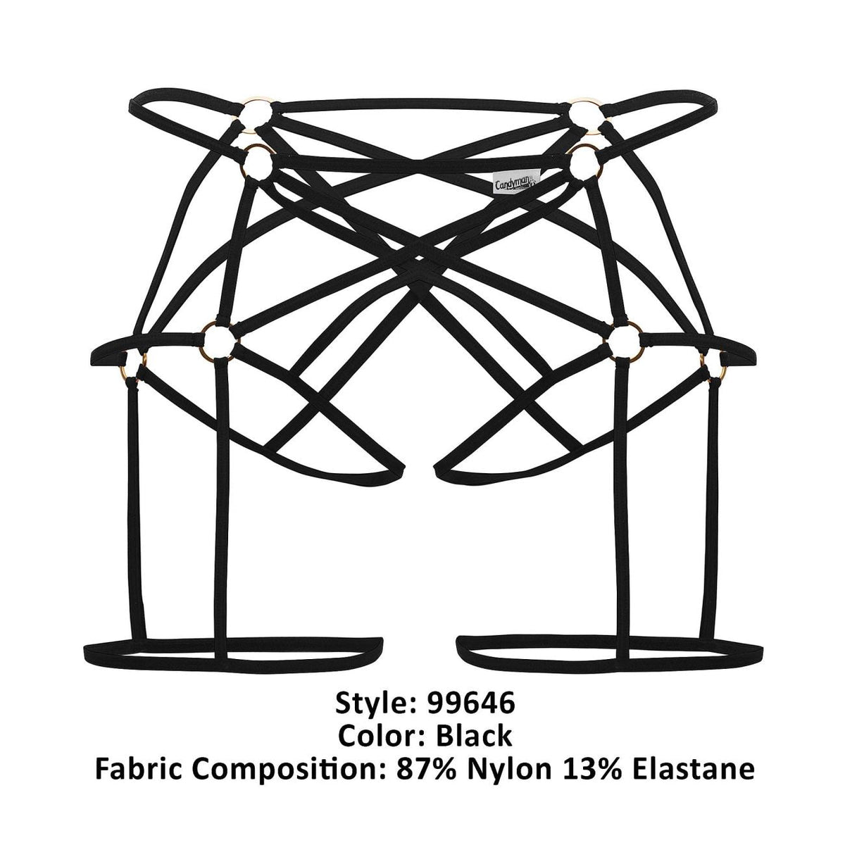 CandyMan Cage Jockstrap - Black