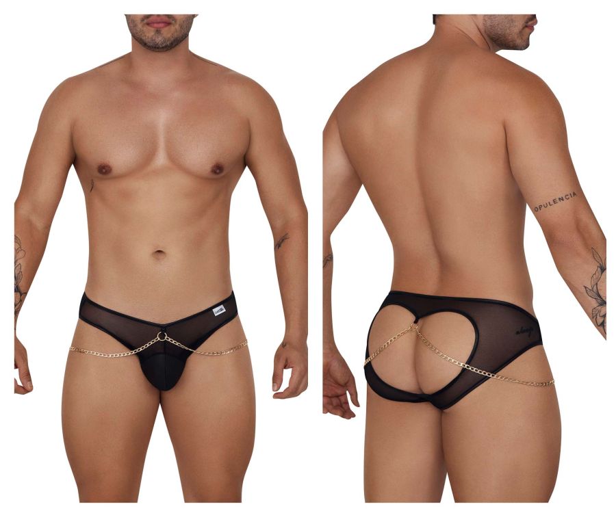 CandyMan Chain Jock Briefs - Black