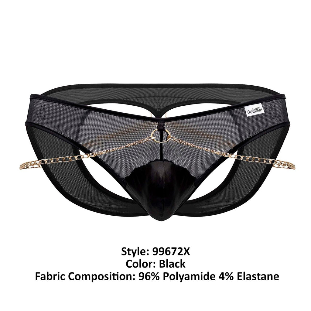 CandyMan Chain Jock Briefs - Black