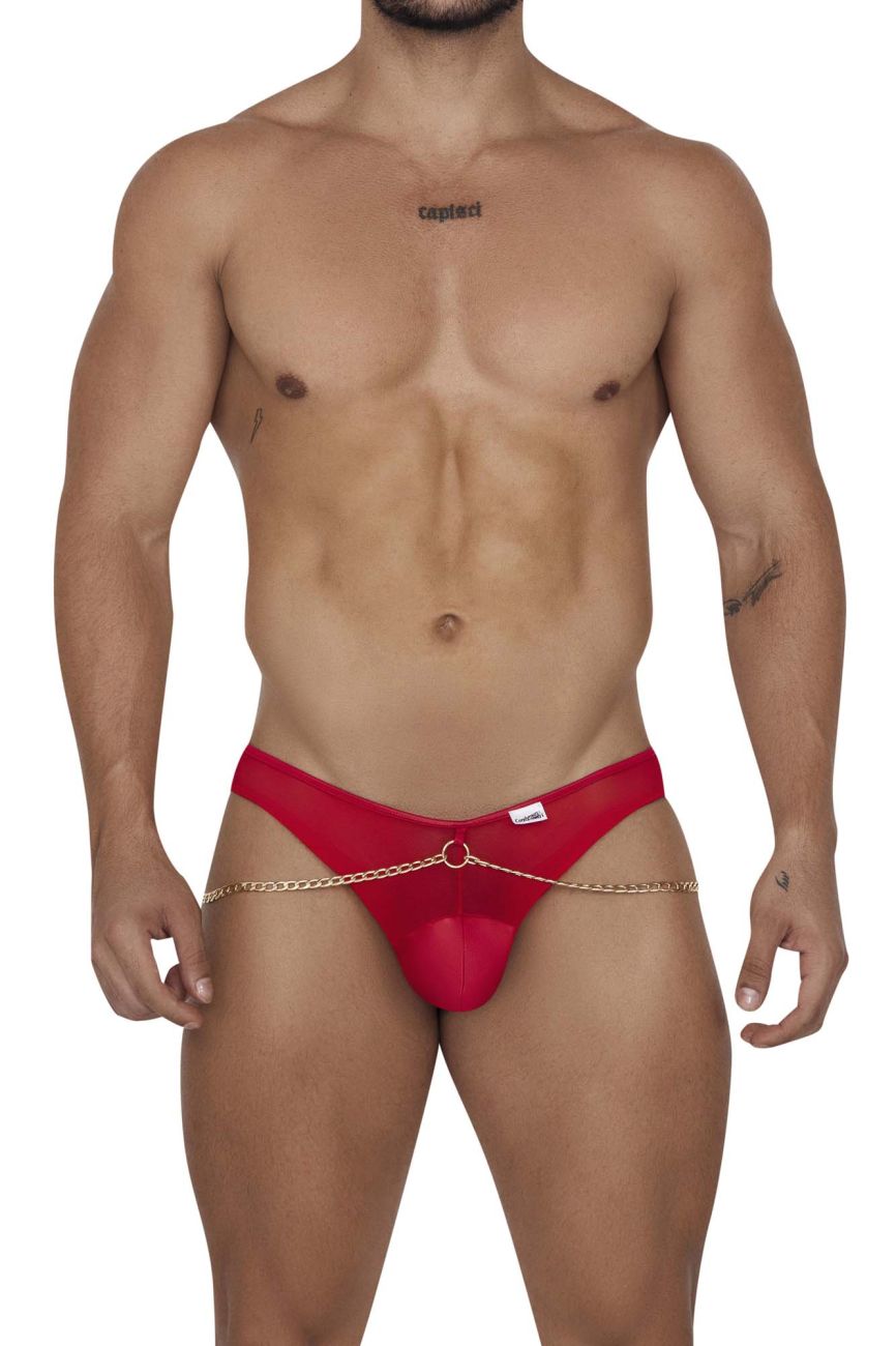 CandyMan Chain Jock Briefs - Red