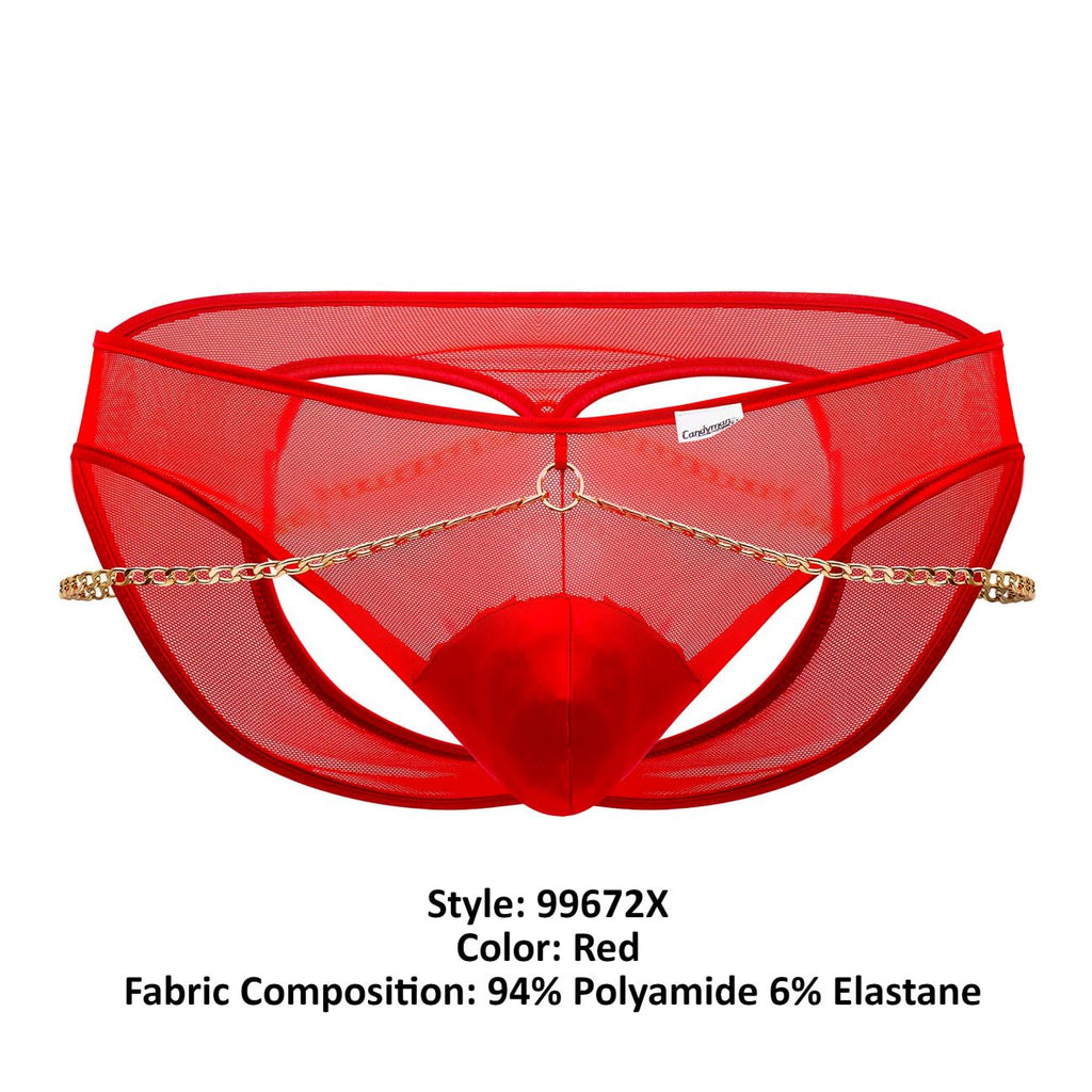 CandyMan Chain Jock Briefs - Red