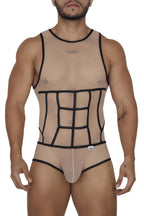 CandyMan Tulle Bodysuit - Beige
