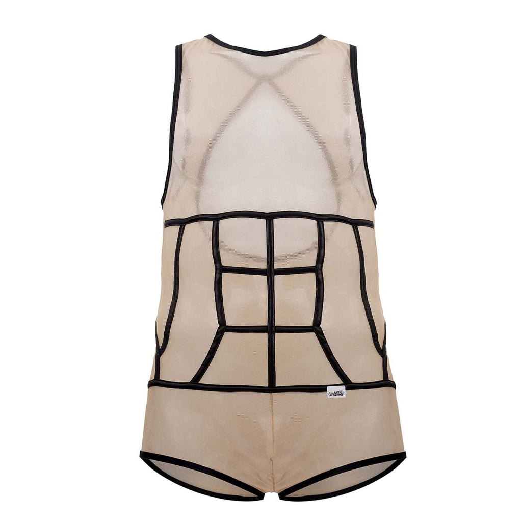 CandyMan Tulle Bodysuit - Beige