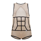 CandyMan Tulle Bodysuit - Beige