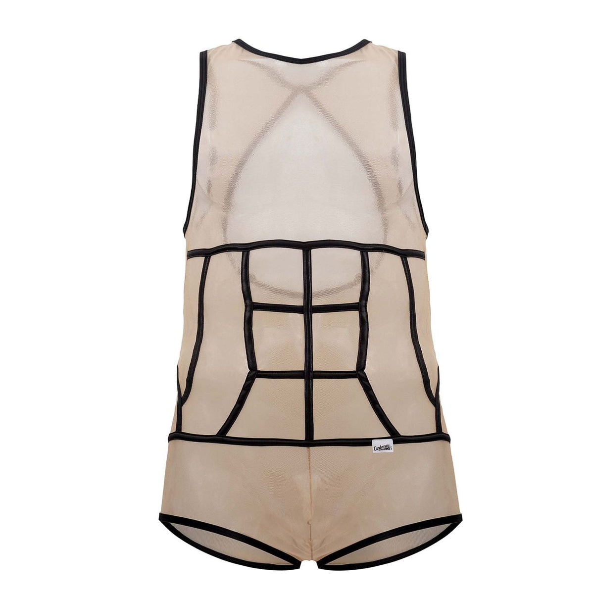 CandyMan Tulle Bodysuit - Beige
