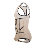 CandyMan Tulle Bodysuit - Beige