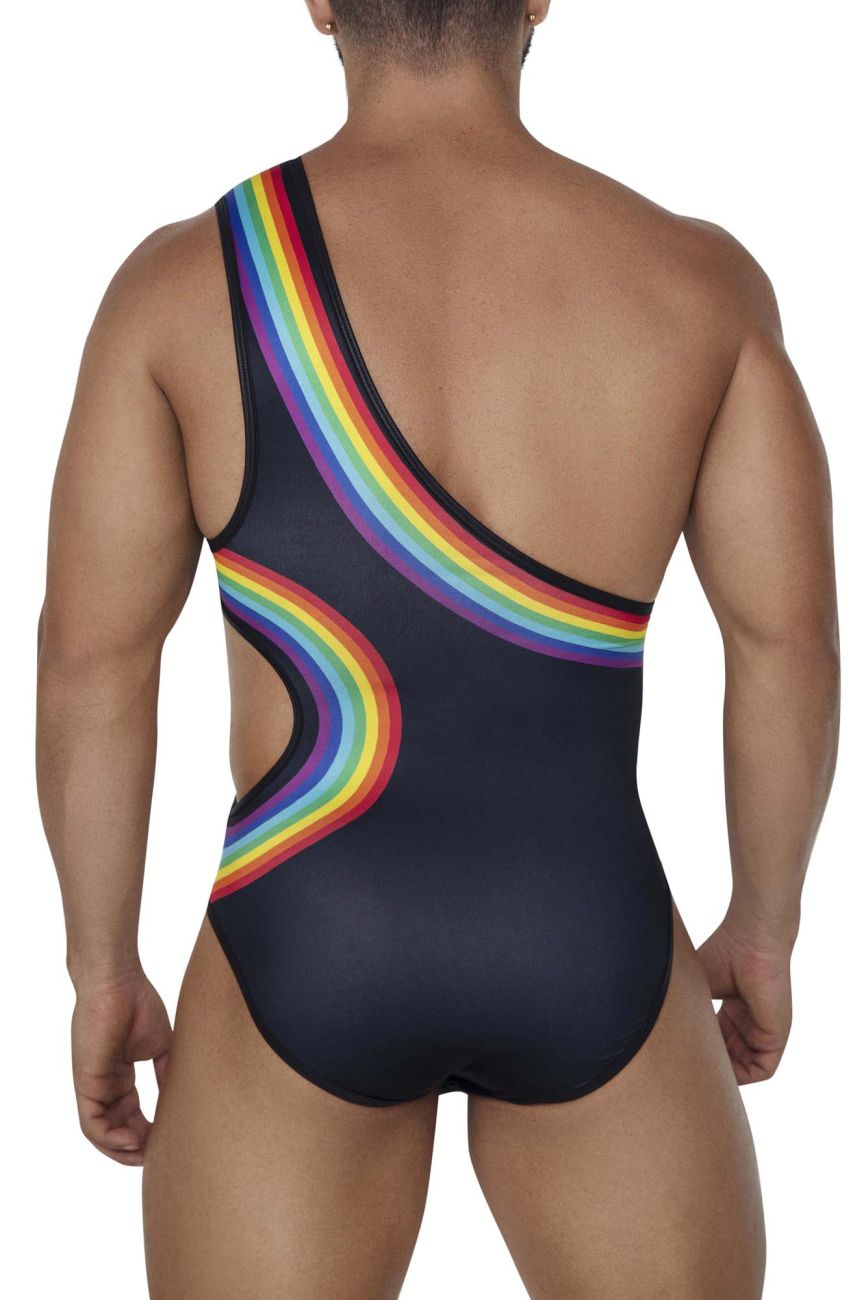 CandyMan Rainbow Bodysuit - Black