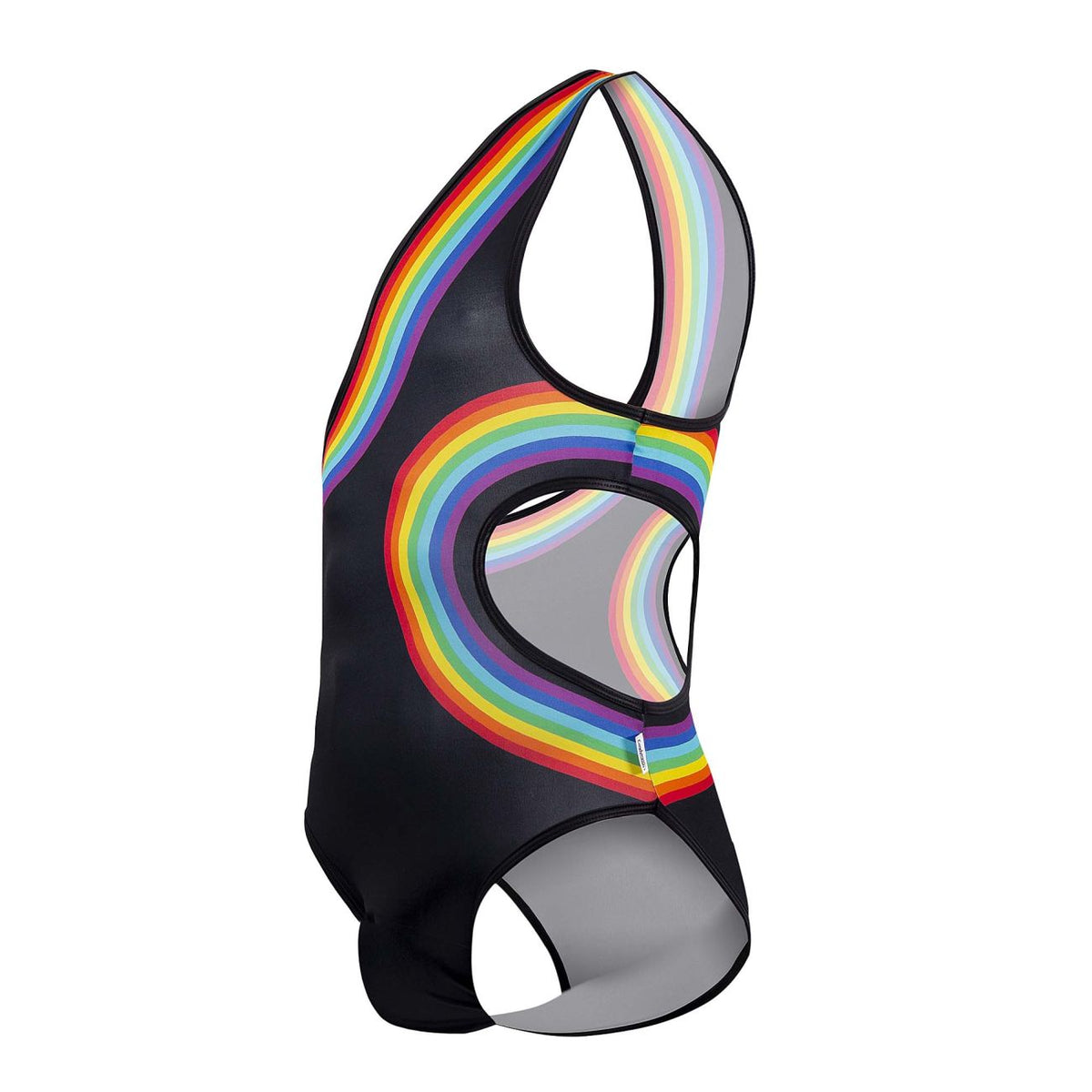 CandyMan Rainbow Bodysuit - Black