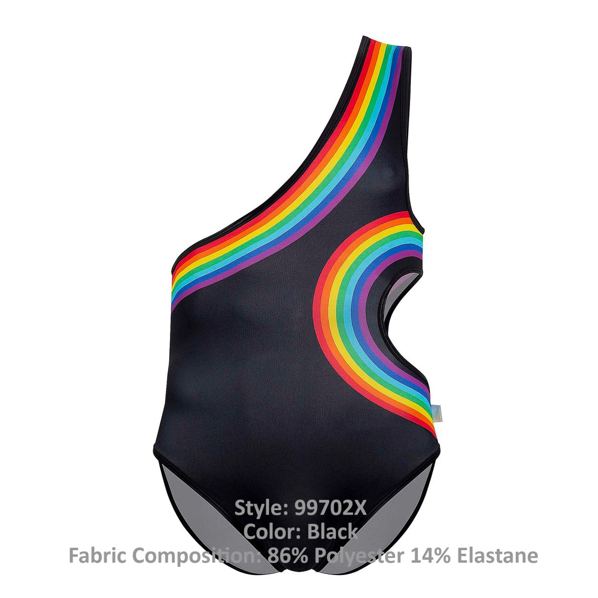 CandyMan Rainbow Bodysuit - Black