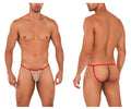 CandyMan Micro Lace Jockstrap - Beige-Red