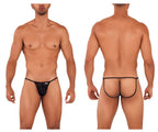 CandyMan Micro Lace Jockstrap - Black