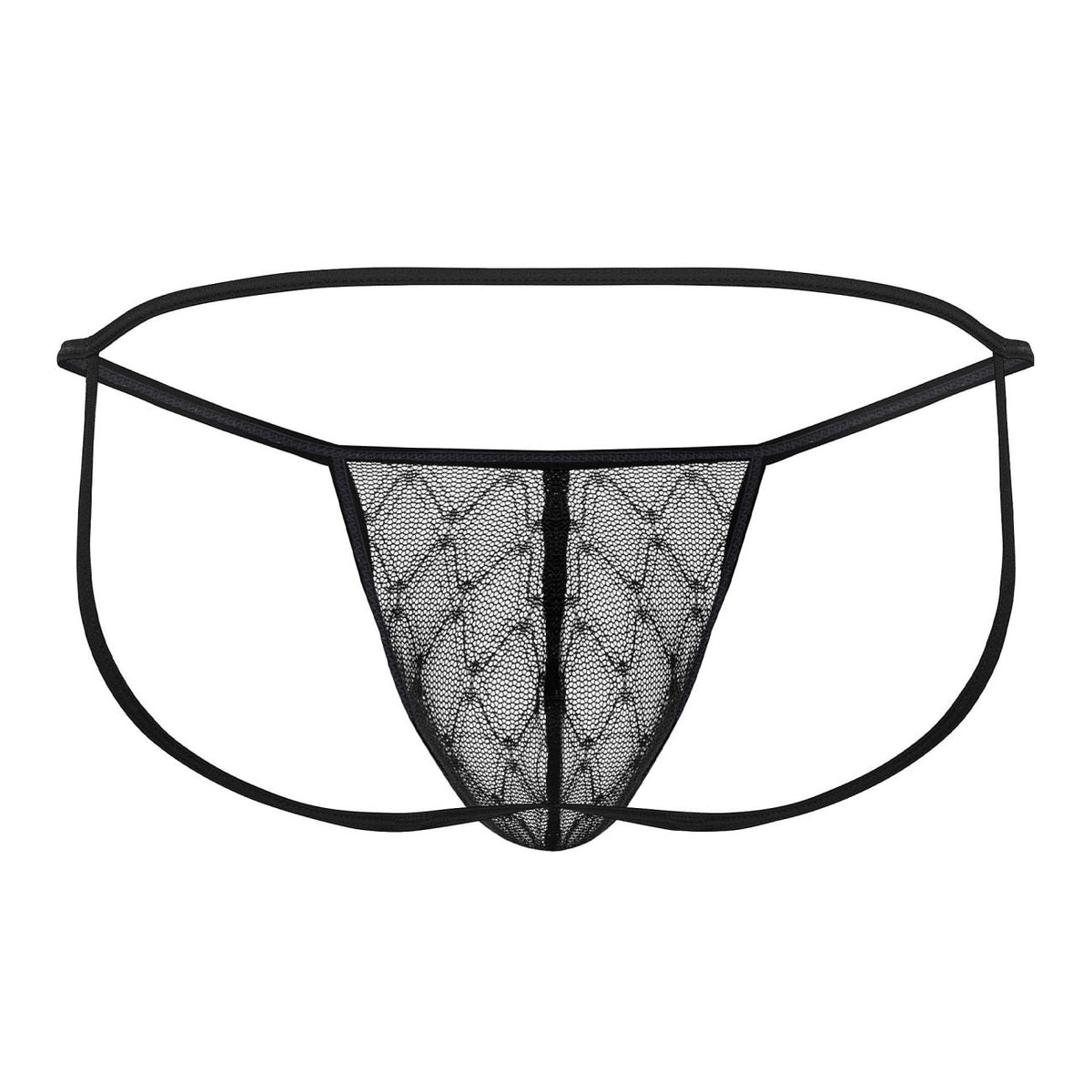 CandyMan Micro Lace Jockstrap - Black