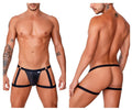 CandyMan Garter Jockstrap - Black