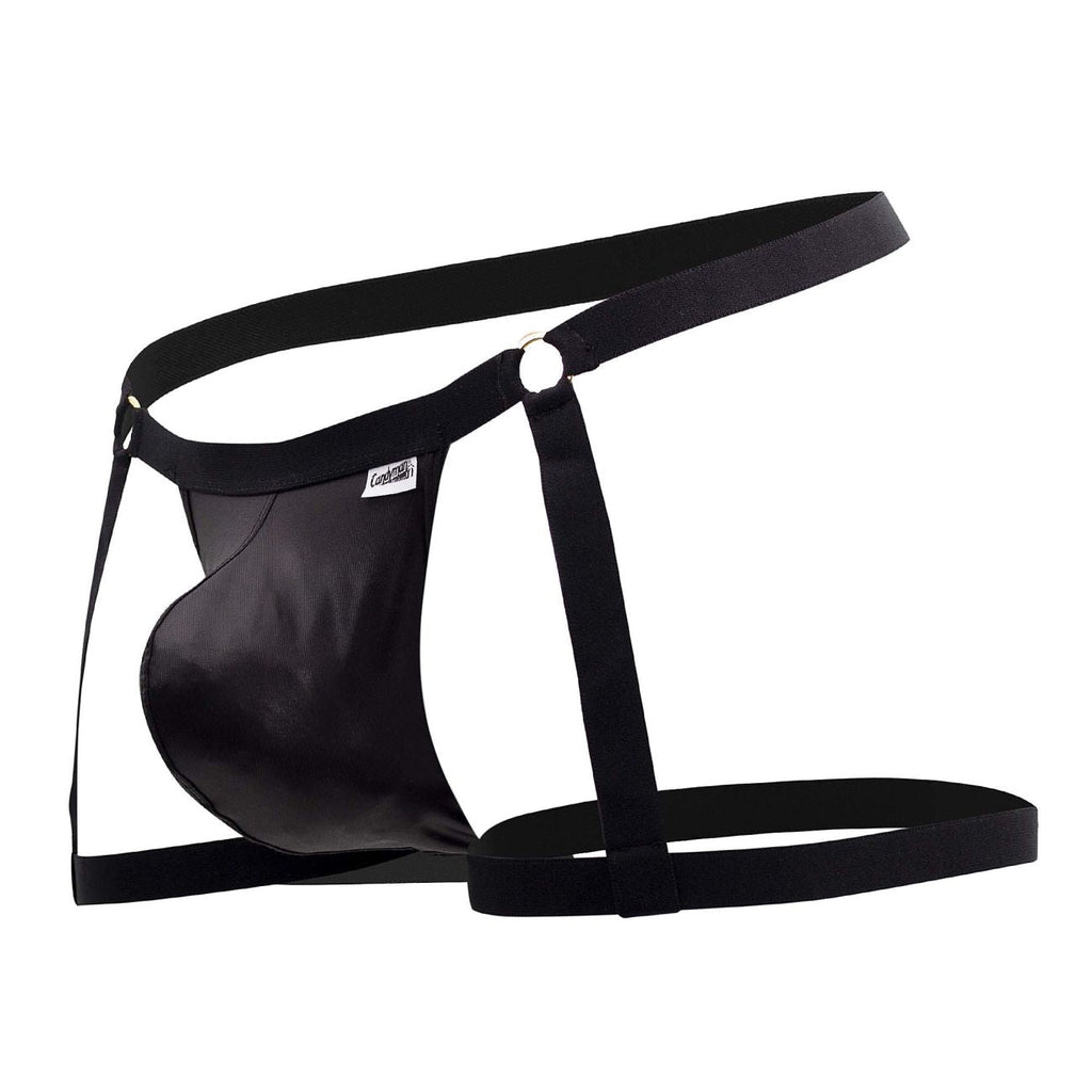 CandyMan Garter Jockstrap - Black
