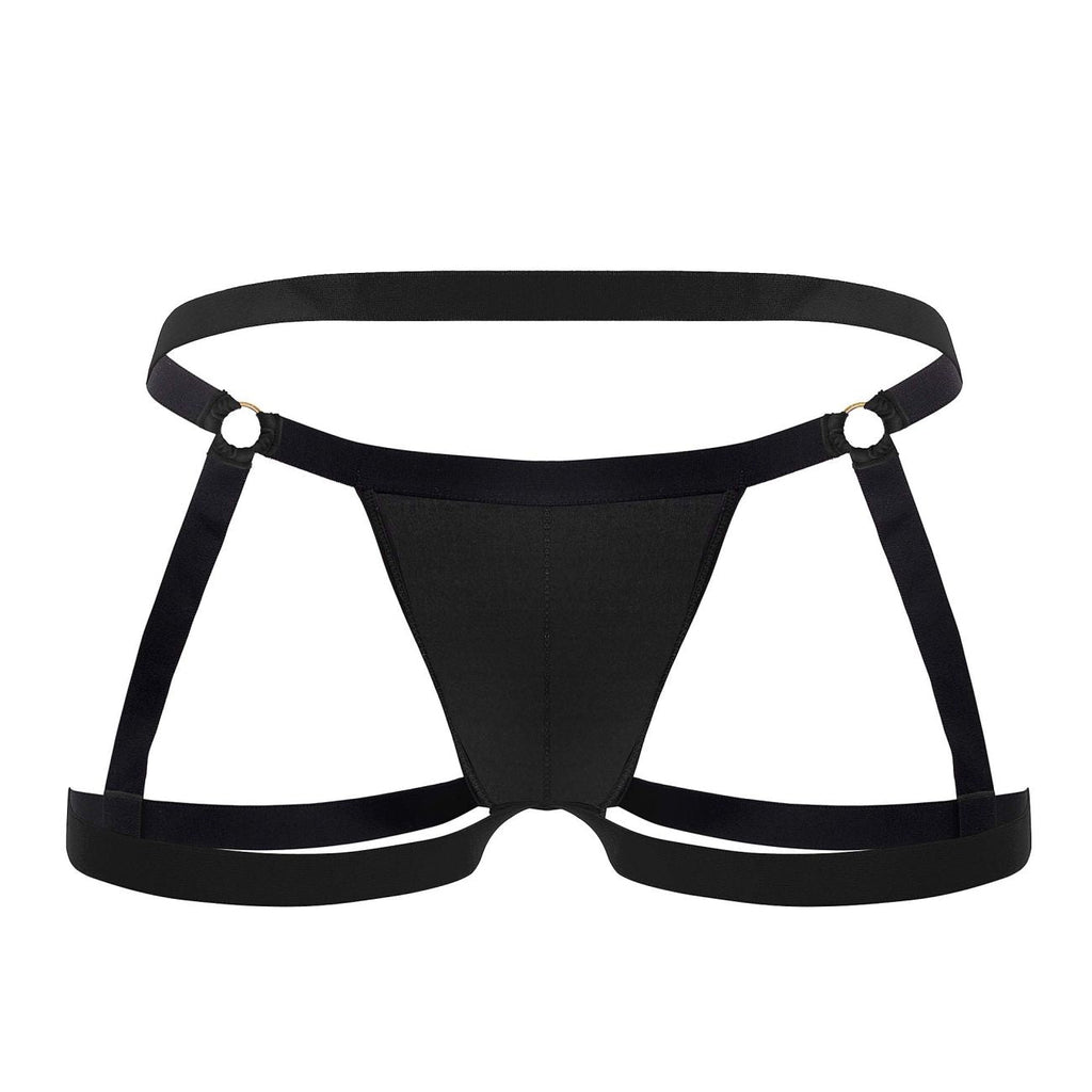 CandyMan Garter Jockstrap - Black