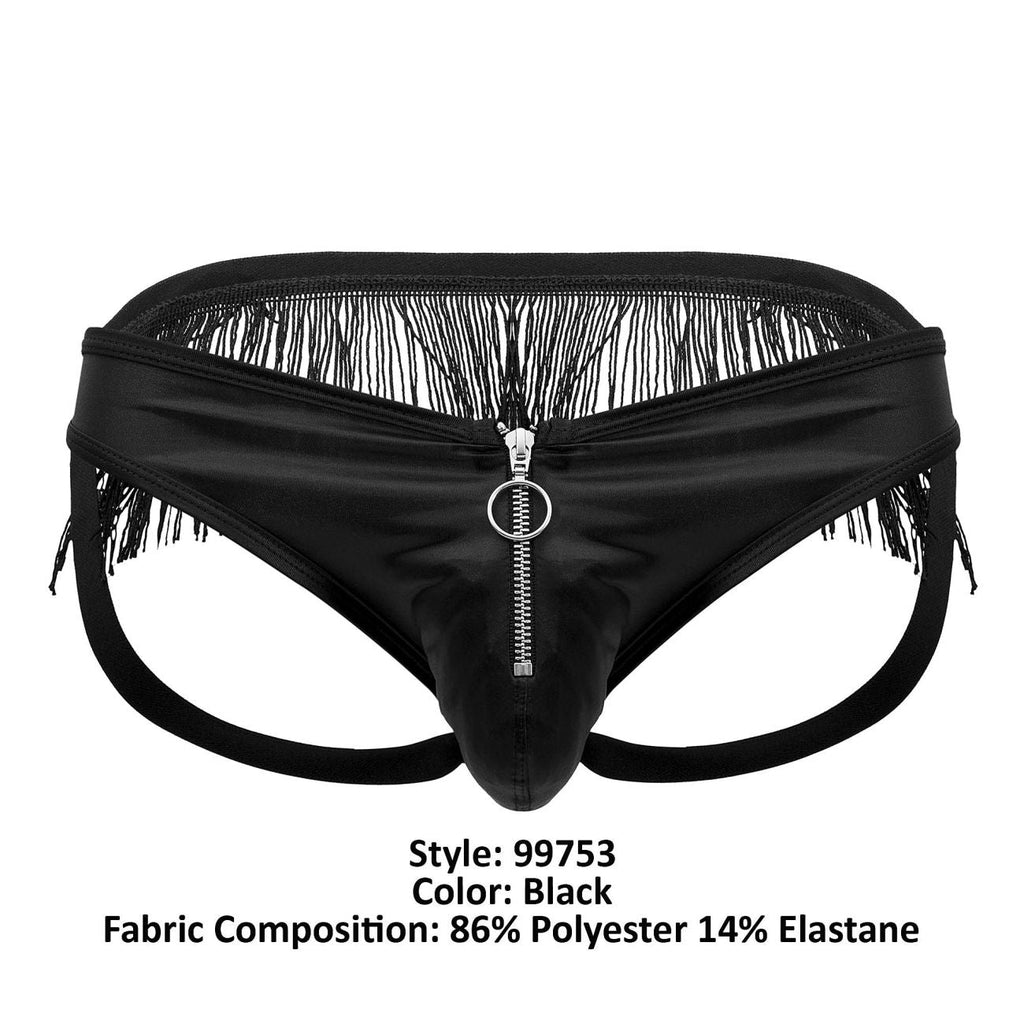 CandyMan Fringe Jockstrap - Black