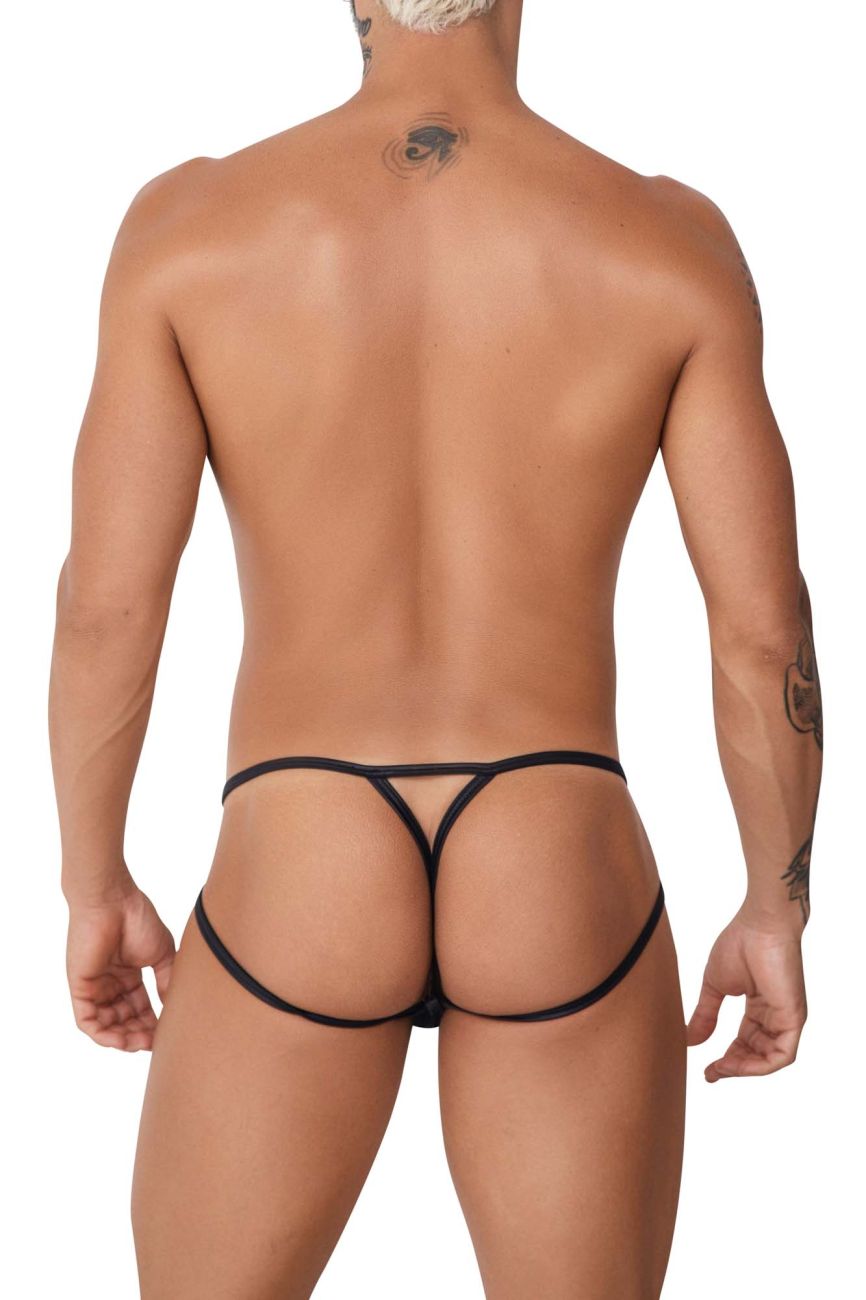CandyMan Mesh Jock G-String - Black