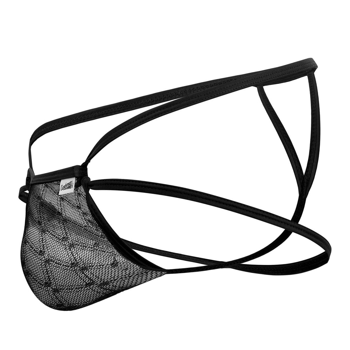 CandyMan Mesh Jock G-String - Black