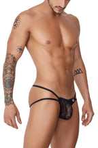 CandyMan Mesh Jock G-String - Black