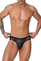 CandyMan Naked Back Lace Jockstrap - Black
