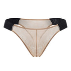 CandyMan Mesh Thongs - Beige
