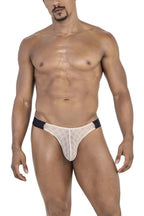 CandyMan Mesh Thongs - Beige