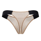 CandyMan Mesh Thongs - Beige