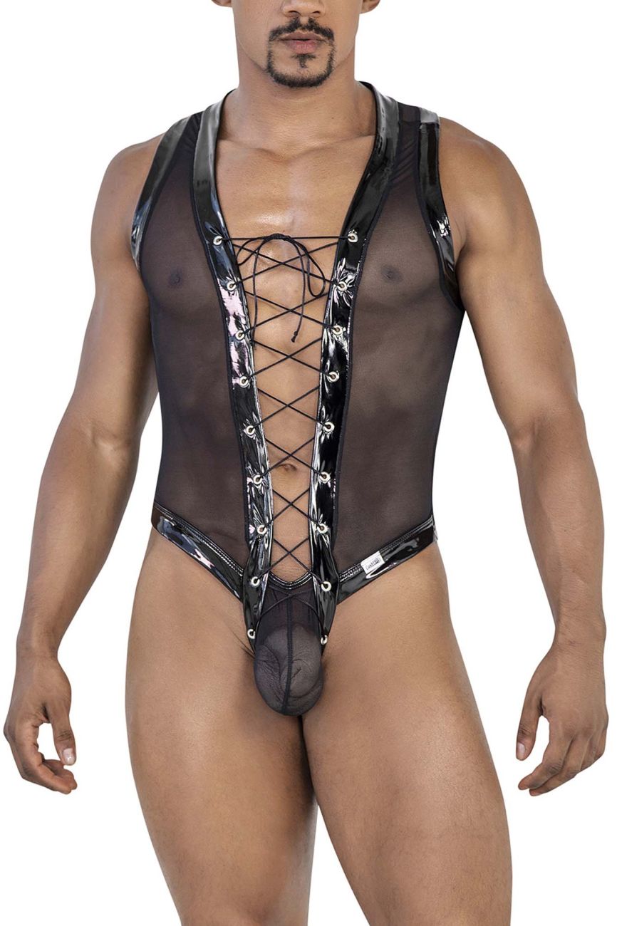 CandyMan Gladiator Bodysuit - Black