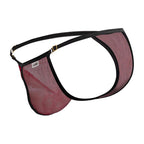CandyMan Mesh Thongs - Burgundy