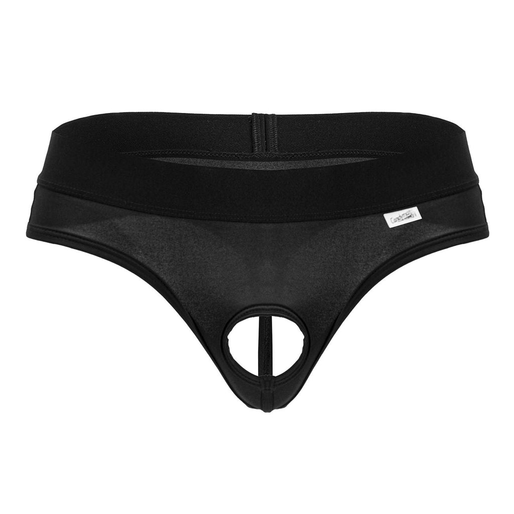 CandyMan Protuder Thongs - Black